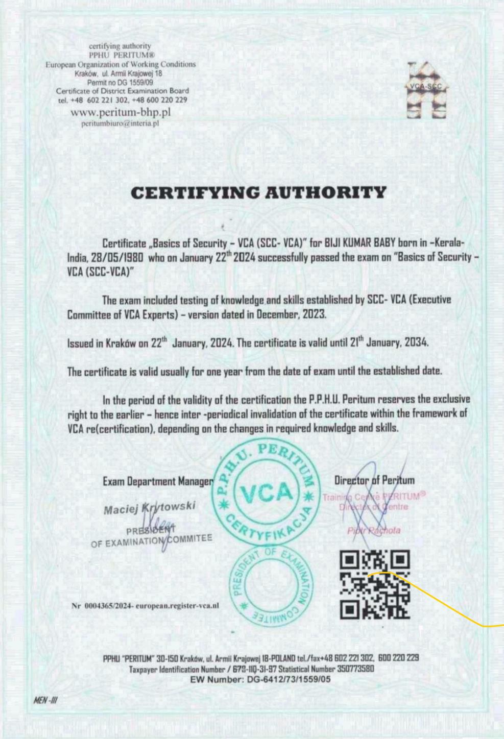 ISO 9001:2015 Certification